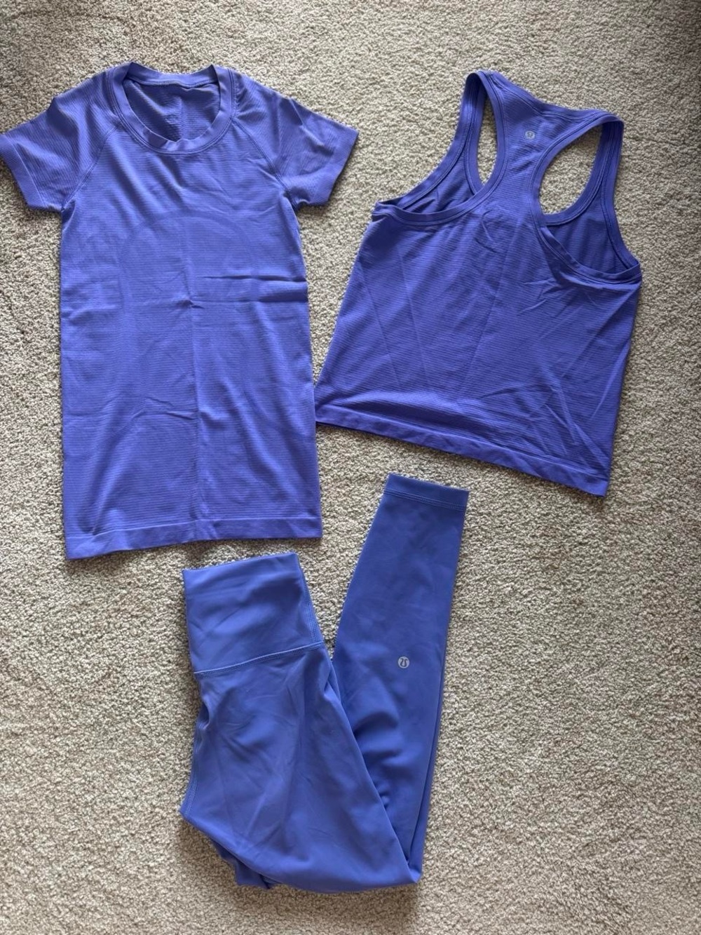 lululemon athletica Violet High-Rise Leggings with Matching Tops